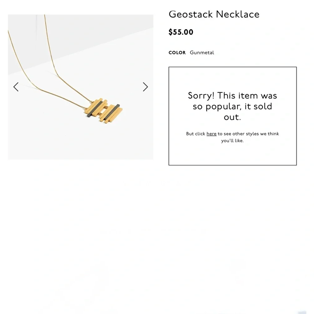 Geostack Necklace - Picture 2 of 3